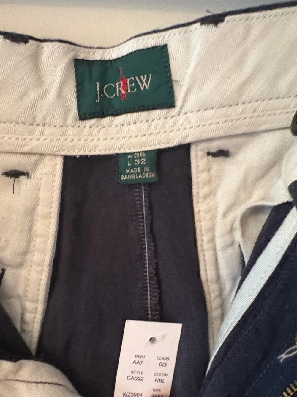 J. Crew Navy Chinos - Straight Leg Casual Pants
